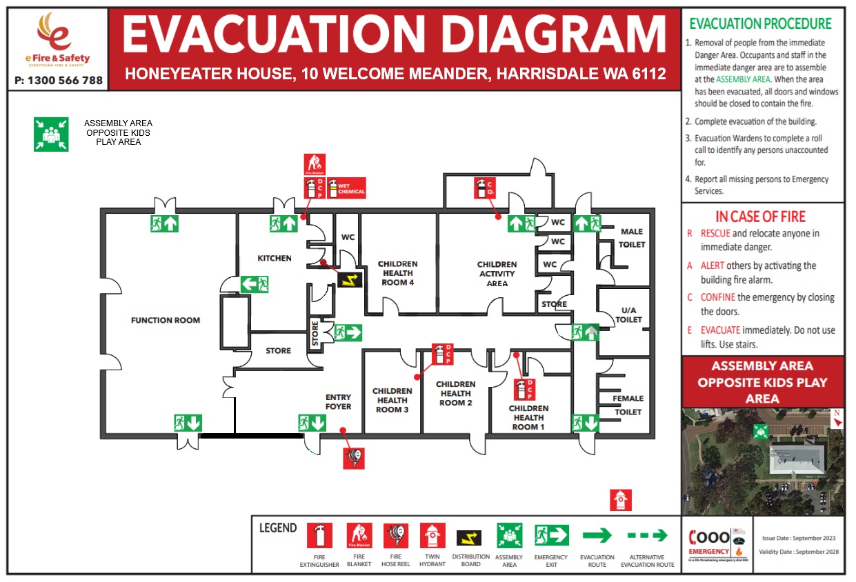 Emergency evacuation plans